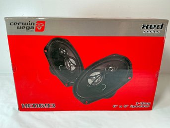 Set Of Cerwin-Vega XED693 3-Way Coaxial Car Speakers Sealed In Box