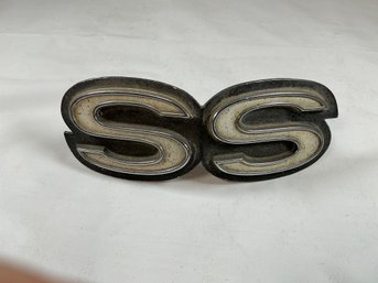 Vintage Chevrolet 'SS' Grille Emblem, Commonly Used For The Super Sport Models