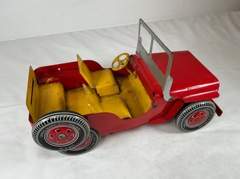 Vintage Louis Marx & Co. Pressed Steel Willys Jeep