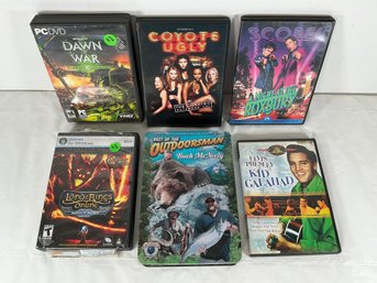 6 Vintage DVDs And Computer Games