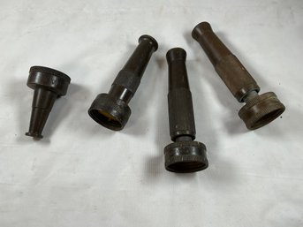4 Vintage Garden Hose Nozzles