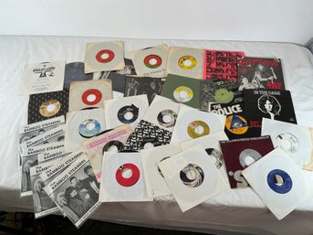 Lot Of 45s Various Bands See Photos
