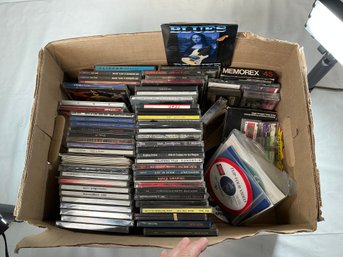 CDs, VHS, Micro Cassette Tapes, Cassette Tapes Lot - Including Denaro, Chillum, Sacrum,stream Of Consciousness