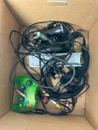 Video Game Accessories Incliding Microphone, Steering Wheel, Controller, Cords