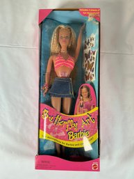 Vintage 1998 Mattel Butterfly Art Barbie Doll In Its Original Packaging