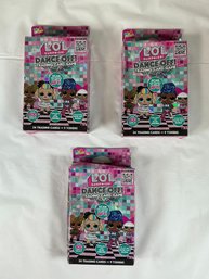 Three Sets Of The L.O.L. Surprise! Dance Off! Trading Card Games