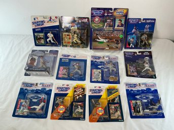 12 Starting Lineup Figures On Card