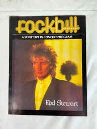 Vintage 'Rockbill' Concert Program For Rod Stewart's 1981 Tonight I'm Yours Tour, Sponsored By Sony Tape.