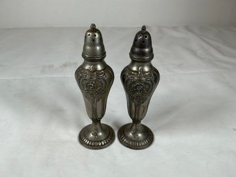 Silver Plate Salt & Pepper Made In Occupied Japan