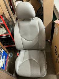 Gray Leather Front Bucket Seat, Possibly Compatible With A 2006-2010 Toyota RAV4 - Seat #2
