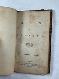 18th Century Book Titled 'The Man Of Feeling,' A Sentimental Novel By Henry Mackenzie, Philadelphia, 1794