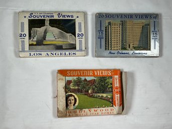 Vintage 'C.T. Art-Colortone' Souvenir Postcard Folders From The 1930s Or 1940s
