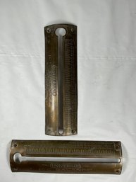 Vintage 'Universal Ice Balance' Brass Pocket Weighing Scale Pieces