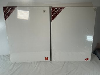 Two 3-packs Marseilles Studios Ultrasmooth Portrait 18 In X 24 In Artist Canvases