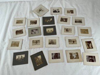 23 Antique Photographs - Family, Outdoors, Military