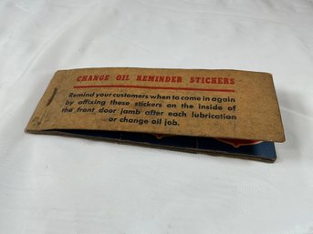 Vintage Mobiloil And Mobilgrease Advertising Booklet Used For Tracking Service Intervals At A Gas Station