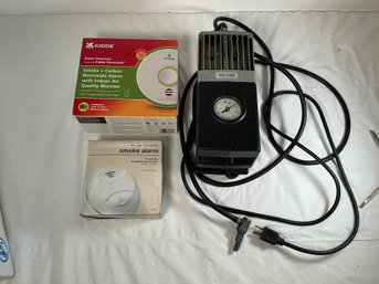 Heavy Duty Air Compressor, Kidde Smoke  Carbon Monoxide Detector, Smoke Alarm