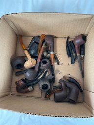 Vintage Tobacco Smoking Pipes And Pipe Pieces