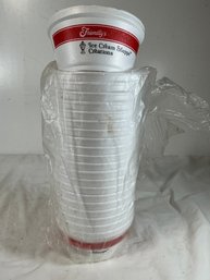 Lot Of 21 Vintage 1970s Friendly's Branded Styrofoam Ice Cream Cups