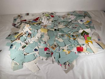 Giant Lot Of Used Postage Stamps