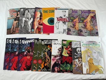 17 Independent Comic Books Including Betty Page, Jenny Zero, Save Yourself, The Curse, Etc