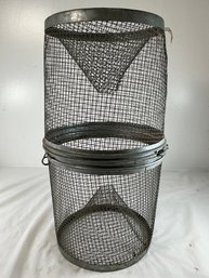 Vintage Galvanized Wire Minnow Trap