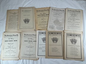A Collection Of Vintage Connecticut Honey Bee Publications From The Mid-20th Century
