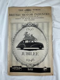 'USA Edition' Copy Of The Times Review Of The British Motor Industry 1896-1946 Jubilee