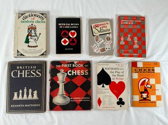 8 Rule Books For Card Games, Such As '150 Ways To Play Solitaire', An 'Official Rules Of Card Games'