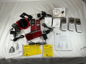 VTech And AT&T Cordless Phone Sets With Instructions