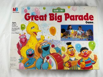 Vintage 1989 Milton Bradley Board Game Titled 'Sesame Street Great Big Parade' Factory Sealed