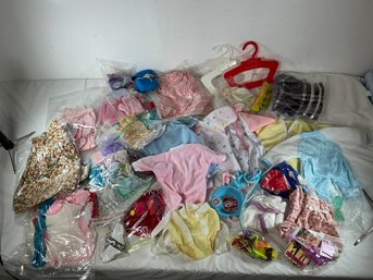 Large, Mixed Lot Of Assorted Vintage And Modern Doll Clothing And Accessories