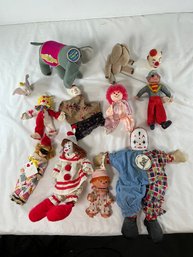 Vintage Circus Memorabilia And Toys, Featuring A Ringling Bros. And Barnum & Bailey Plush Elephant