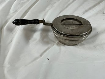 Antique Metal Chafing Dish Alcohol Burner