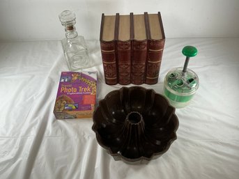 7 Vintage Books Including A Classic Cookbook, See Photos