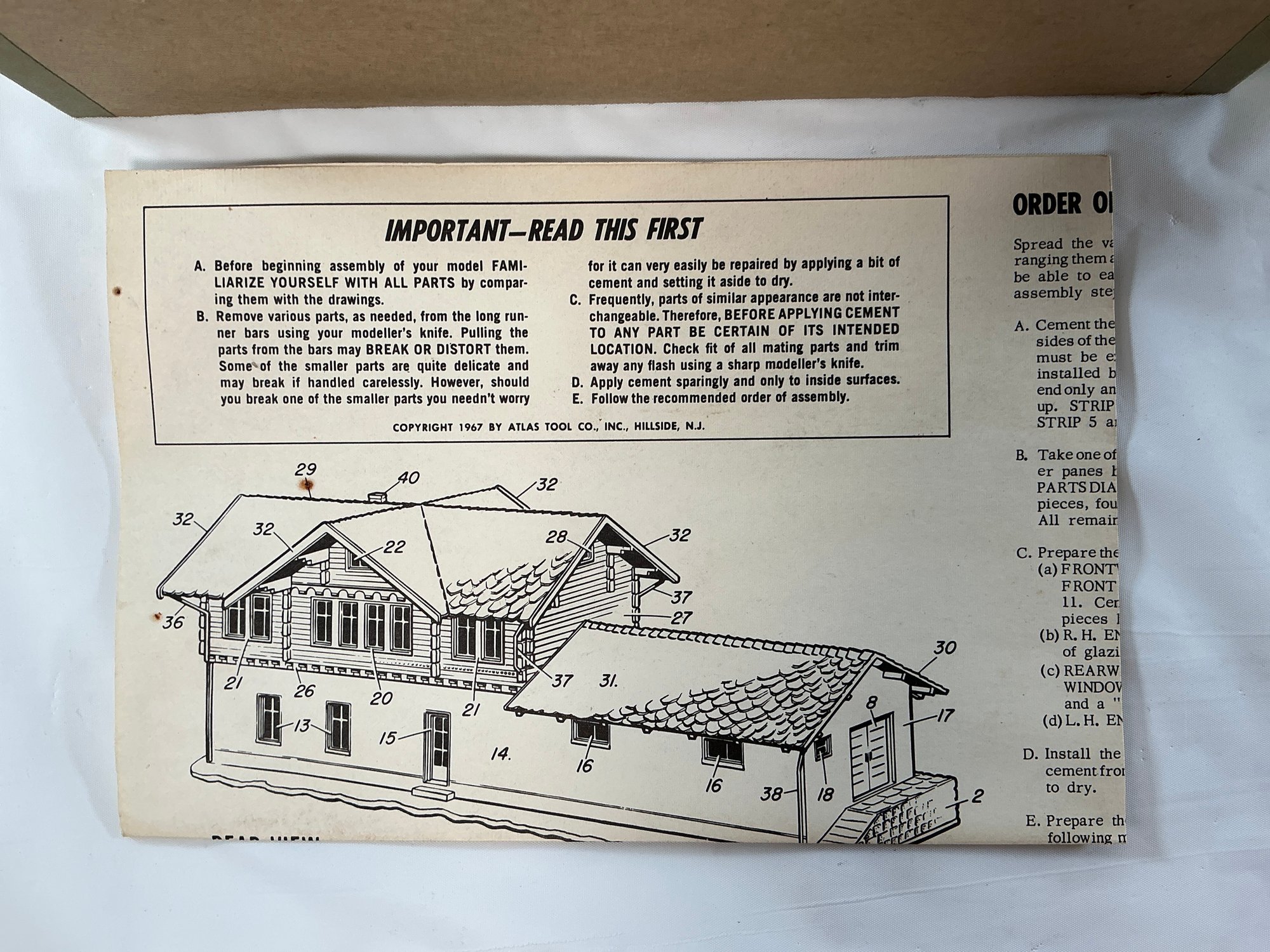 Assembly Model Train Vintage Atlas Model Railroad Company