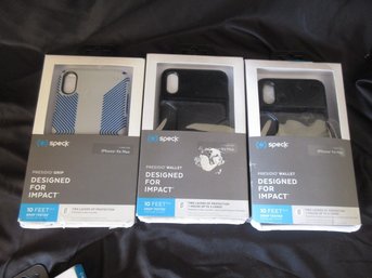 Lot Of 3 Speck Presidio Grip IPhone XS Max Protective Cases New