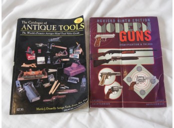 Lot Of 2 Reference Books – Antique Tools & Modern Guns Identification & Values