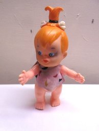 Vintage 1977 R. Dakin Pebbles Flintstones Doll Hanna-Barbera 7' Original Outfit
