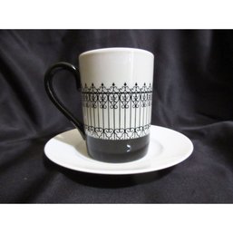 Set 8 American Airlines Mayer China Cups Lenox Terra White Saucers