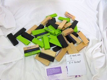 Jenga Xtreme Block Lot Colored Wood Pieces Game Replacement Set