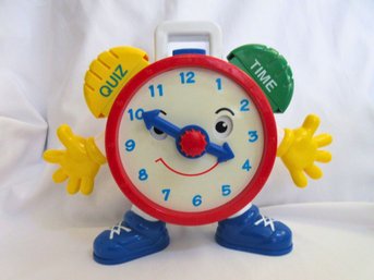 Kids Talking Learning Clock Quiz Time Educational Toy Interactive
