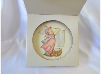 Hummel Goebel Celebration Plate Series WASH DAY Plate W/Box #746 TMK6 EUC