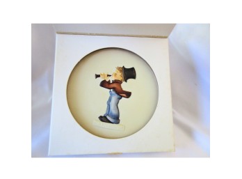 Hummel Goebel Celebration Plate Series LITTLE MUSIC MAKERS Plate W/Box #741 TMK6 EUC 4' W/5ozs