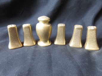 Pickard Gold Encrusted Salt & Pepper Shaker Assortment Lot