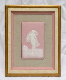 Camille Tharaud Limoges Pte-sur-Pte Jasperware Relief Plaque In Frame