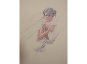 Ellie Weakley Limited Edition Watercolor Signed Numbered Print 'FOR CHILDS SAKE'