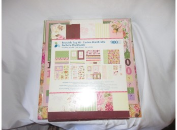 Momenta 900-Piece Reusable Bag Floral Scrapbooking Craft Kit