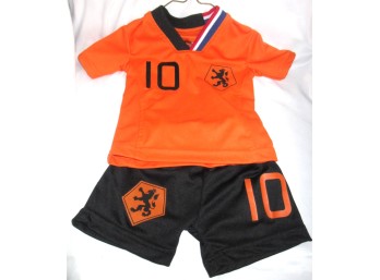 Infant Netherlands Soccer Uniform Set Sneijder #10 Jersey & Shorts Size 80 (612 Months)