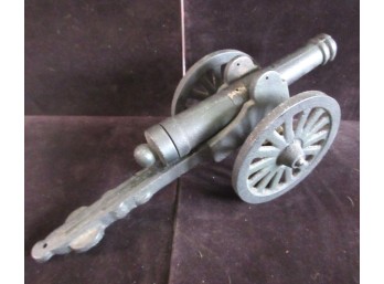 Cast Iron Cannon Colonial Style Decorative Replica Black Metal